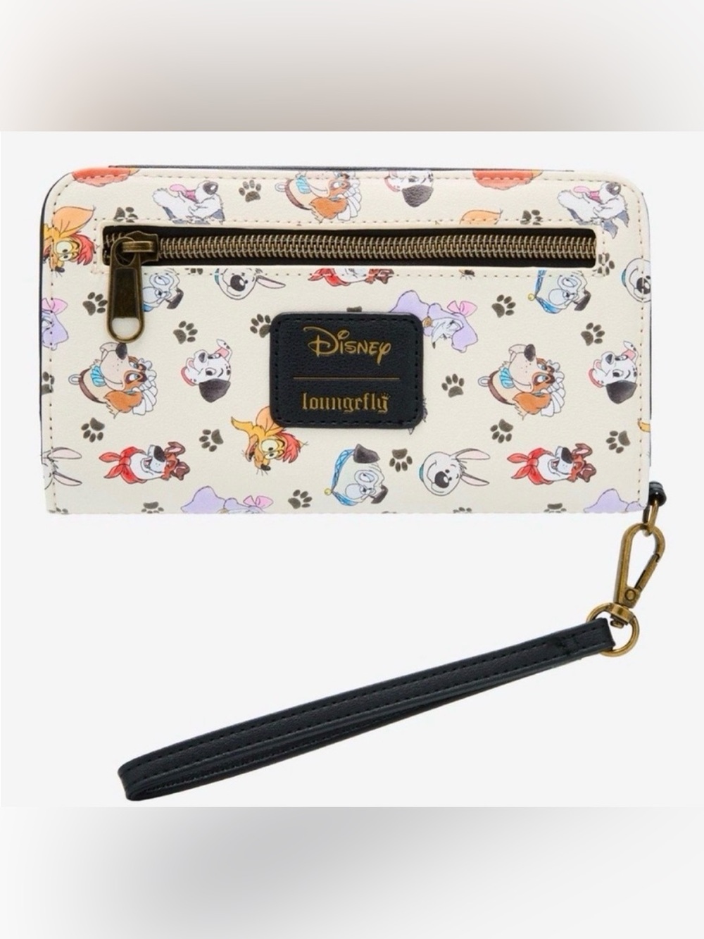 Loungefly Disney “I Am a Dog Person” Cream Wristlet w/ Strap- NWT - Picture 3 of 3